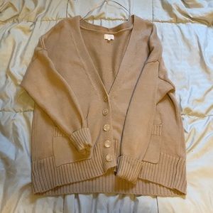 PacSun Lottie Moss Tan Cardigan Size S